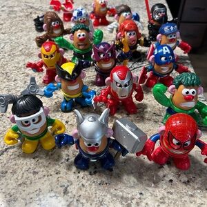 16 Mini-Potato Heads, Marvel with a few Star Wars, and some misc pieces